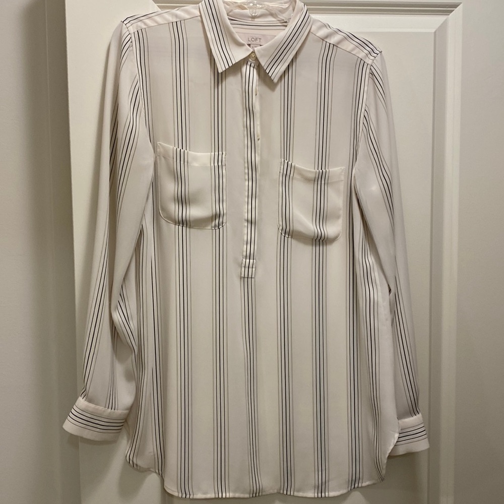 Loft long flowing blouse - size medium